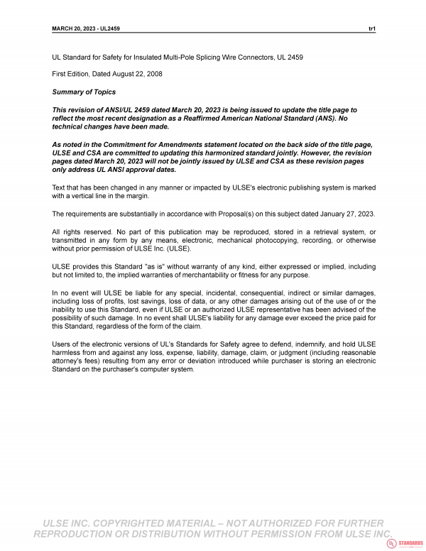 UL 2459 PDF UL 2459 PDF